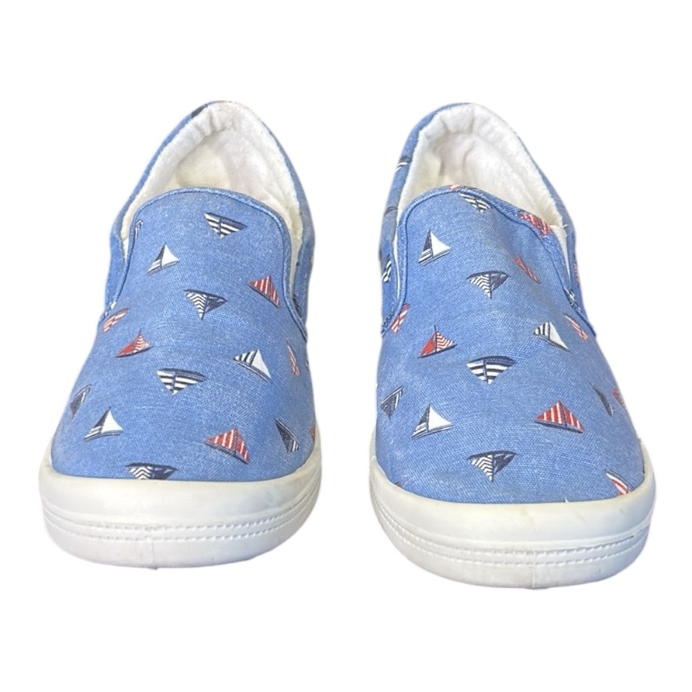 Tommy Bahama Rossi Blue Fabric Casual Slip On Boat Shoe Loafer Women's Size 8 - Picture 2 of 11